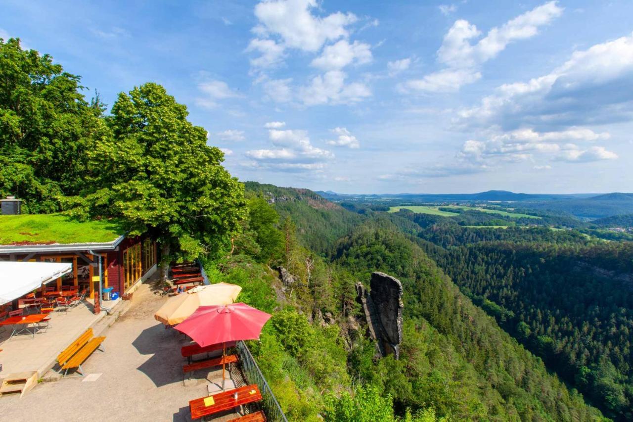 Brand-Baude Hotel Hohnstein Buitenkant foto